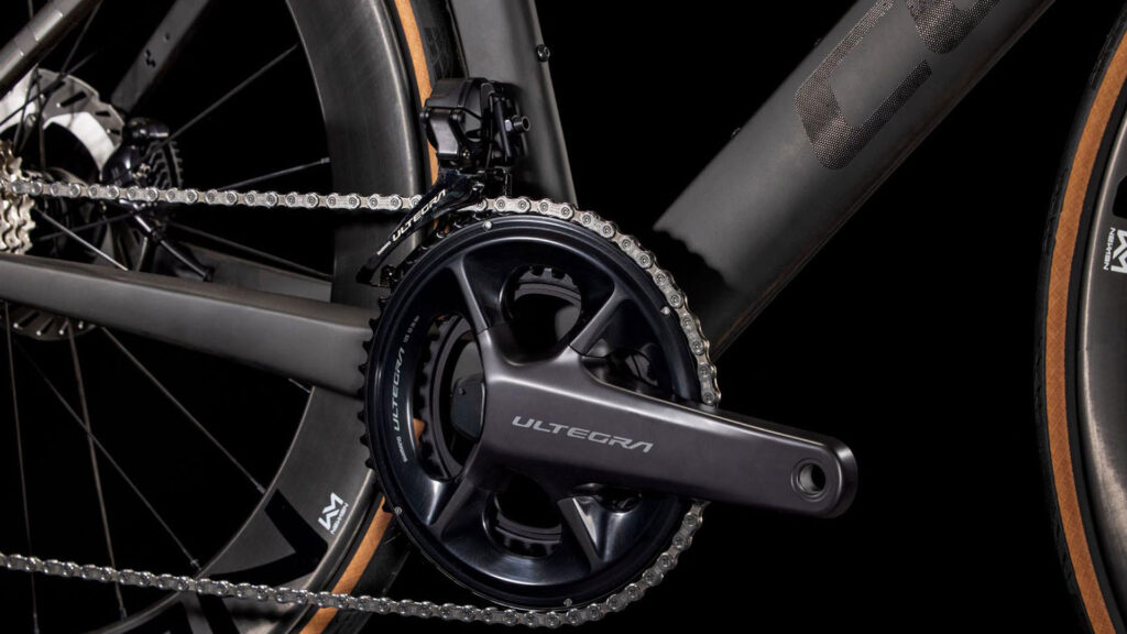 Racefietsgroep Shimano en Sram